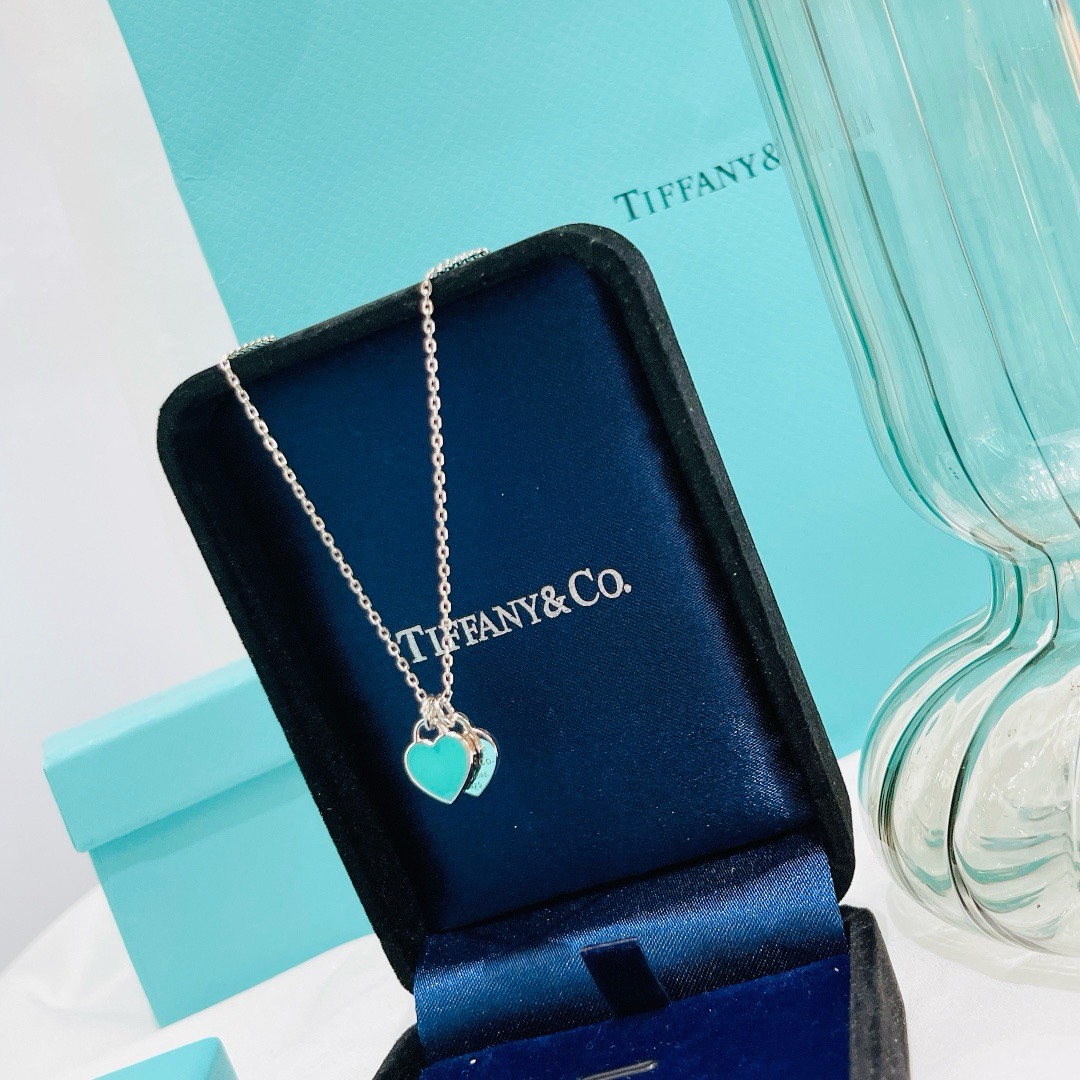 Bagsaaa T*f*ny & Co Double Heart Necklace 02
