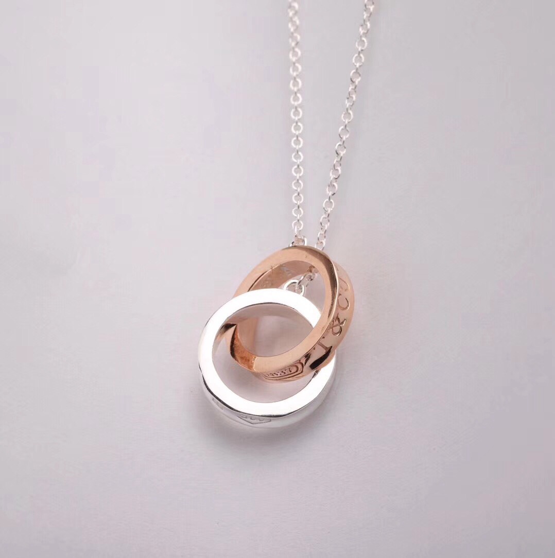 Bagsaaa T*f*ny & Co Interlocking Circles Pendant Necklace