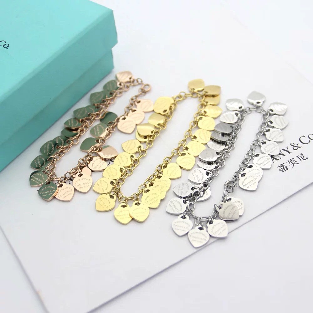 Bagsaaa T*f*ny & Co Return To T*f*ny Heart Pendant Bracelet