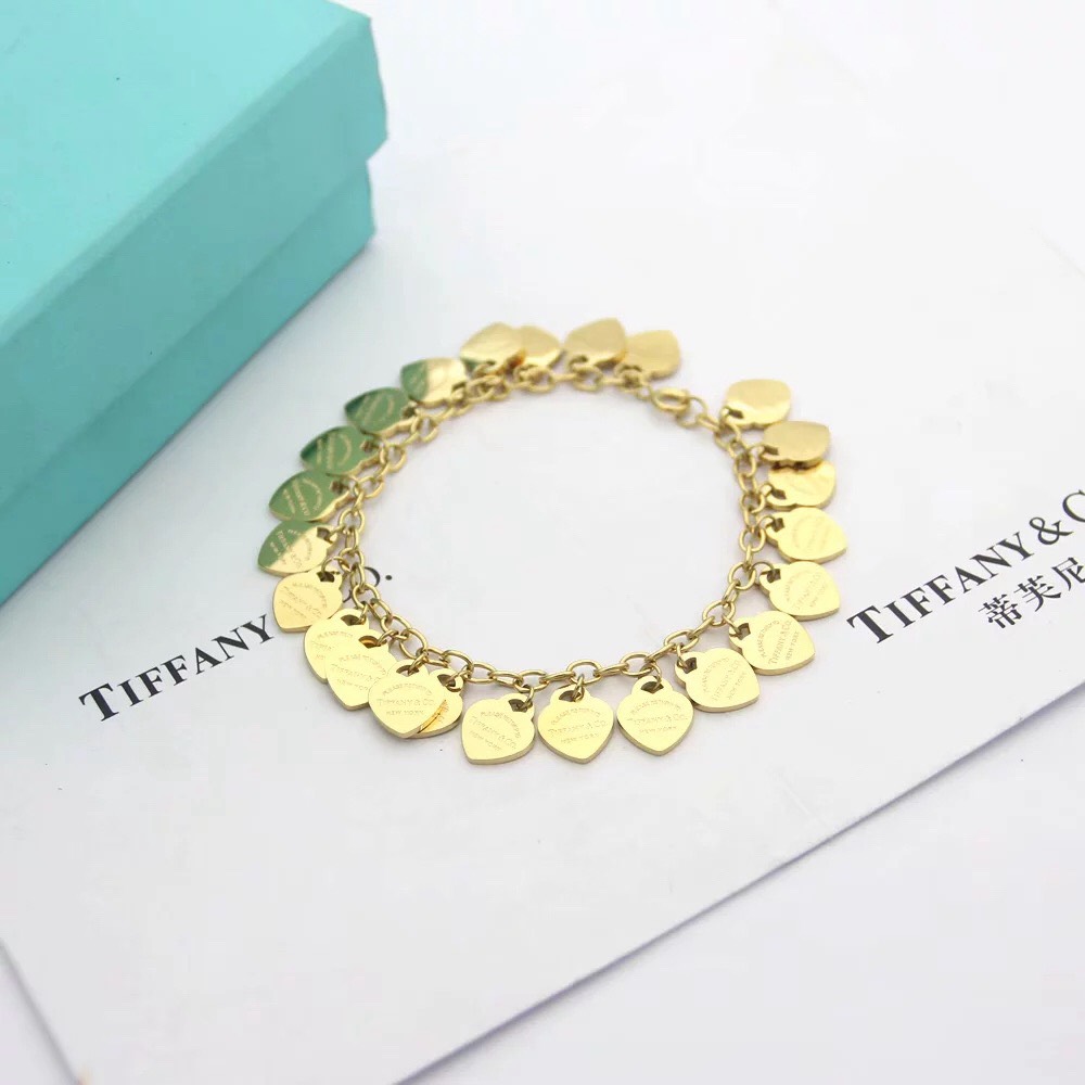 Bagsaaa T*f*ny & Co Return To T*f*ny Heart Pendant Bracelet