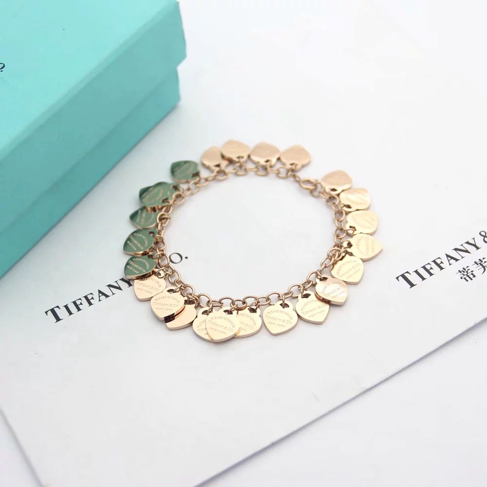 Bagsaaa T*f*ny & Co Return To T*f*ny Heart Pendant Bracelet