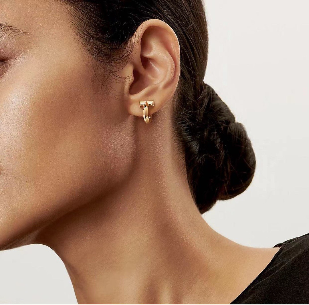 Bagsaaa T*f*ny&Co T*f*ny T T1 Hoop Earrings