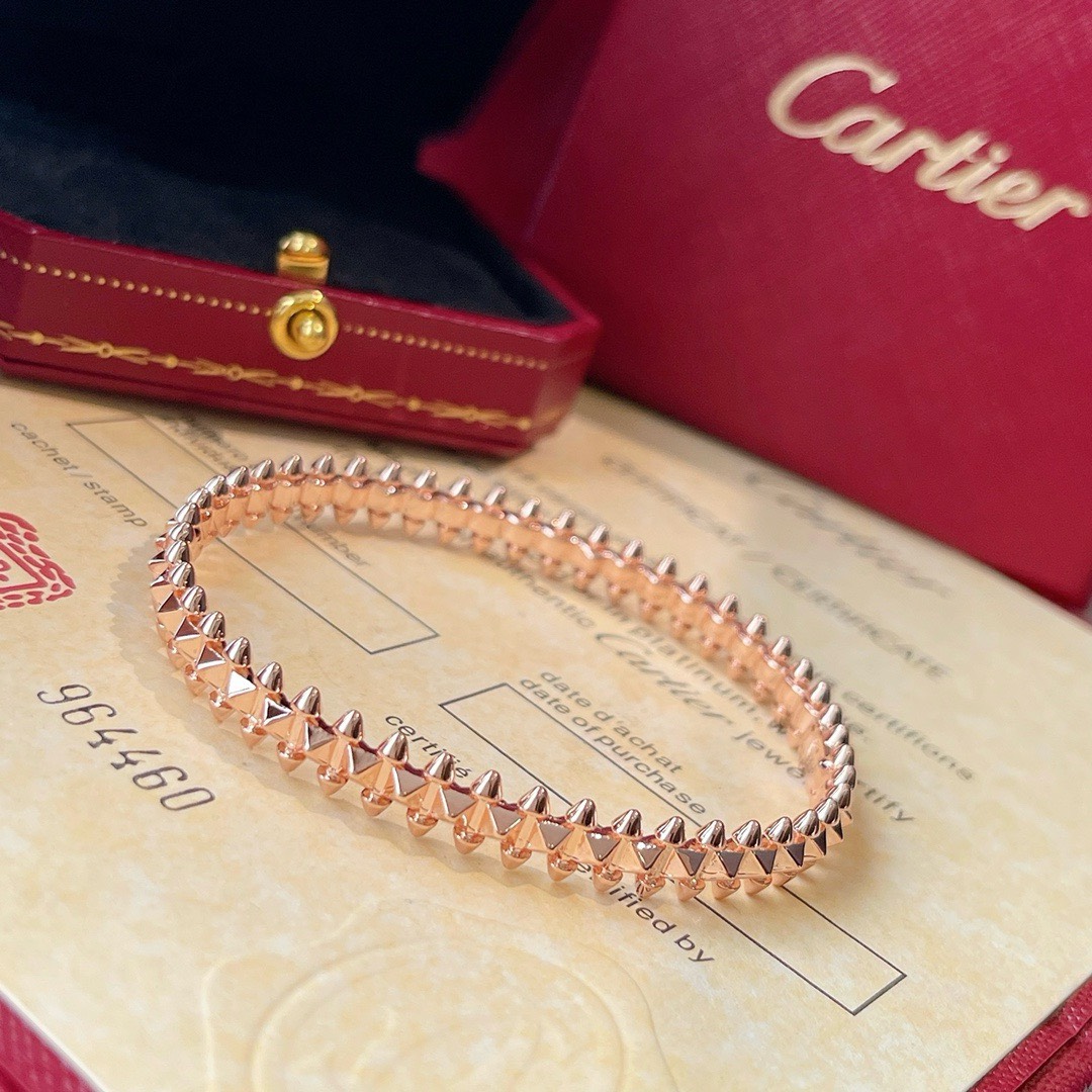 Bagsaaa Clash de Ca*t1er Bracelet, Rose Gold