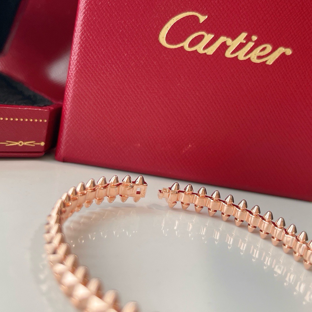 Bagsaaa Clash de Ca*t1er Bracelet, Rose Gold