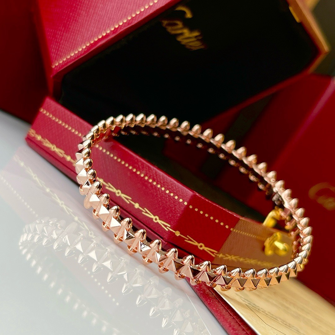 Bagsaaa Clash de Ca*t1er Bracelet, Rose Gold