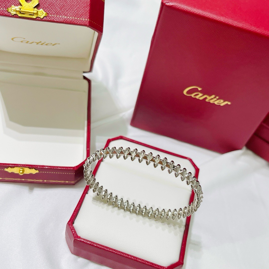 Bagsaaa Clash de Ca*t1er Bracelet, Silver