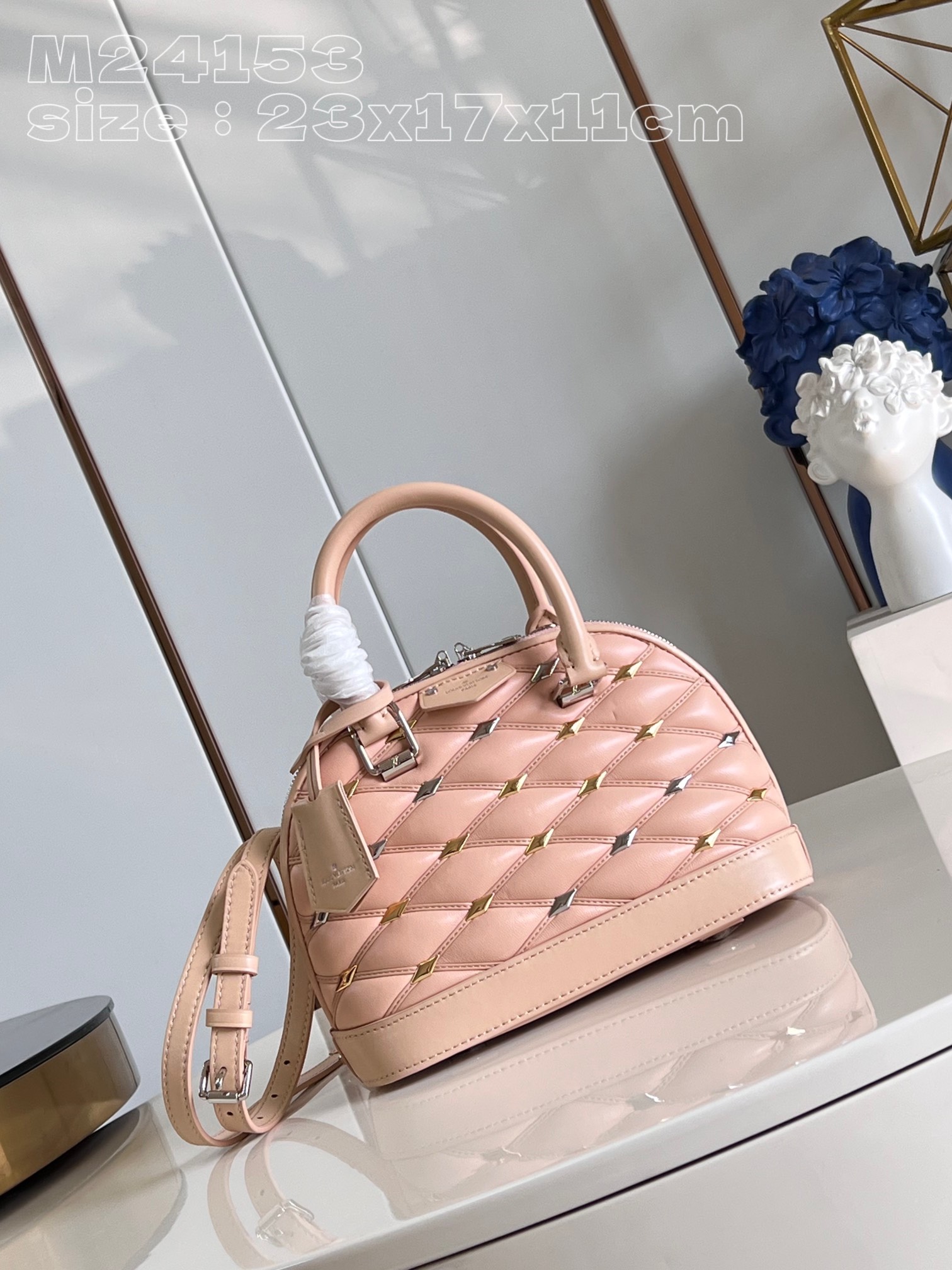 Bagsaaa L0vis Vvtt0n Alma BB Malletage Pink - 23x17x11cm