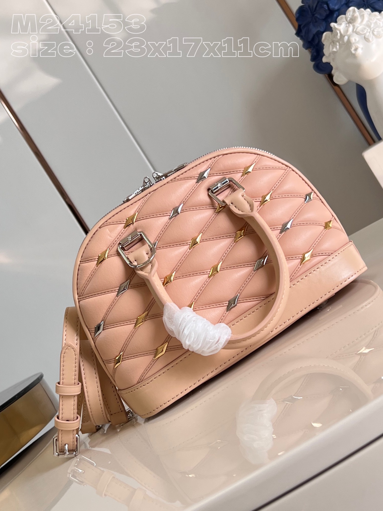 Bagsaaa L0vis Vvtt0n Alma BB Malletage Pink - 23x17x11cm