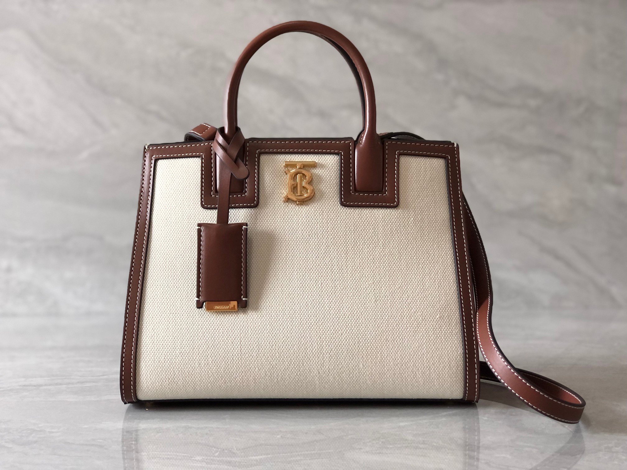 Bagsaaa Bv*b*rry Frances Mini Natural/Brown Bag - 27*11*20cm