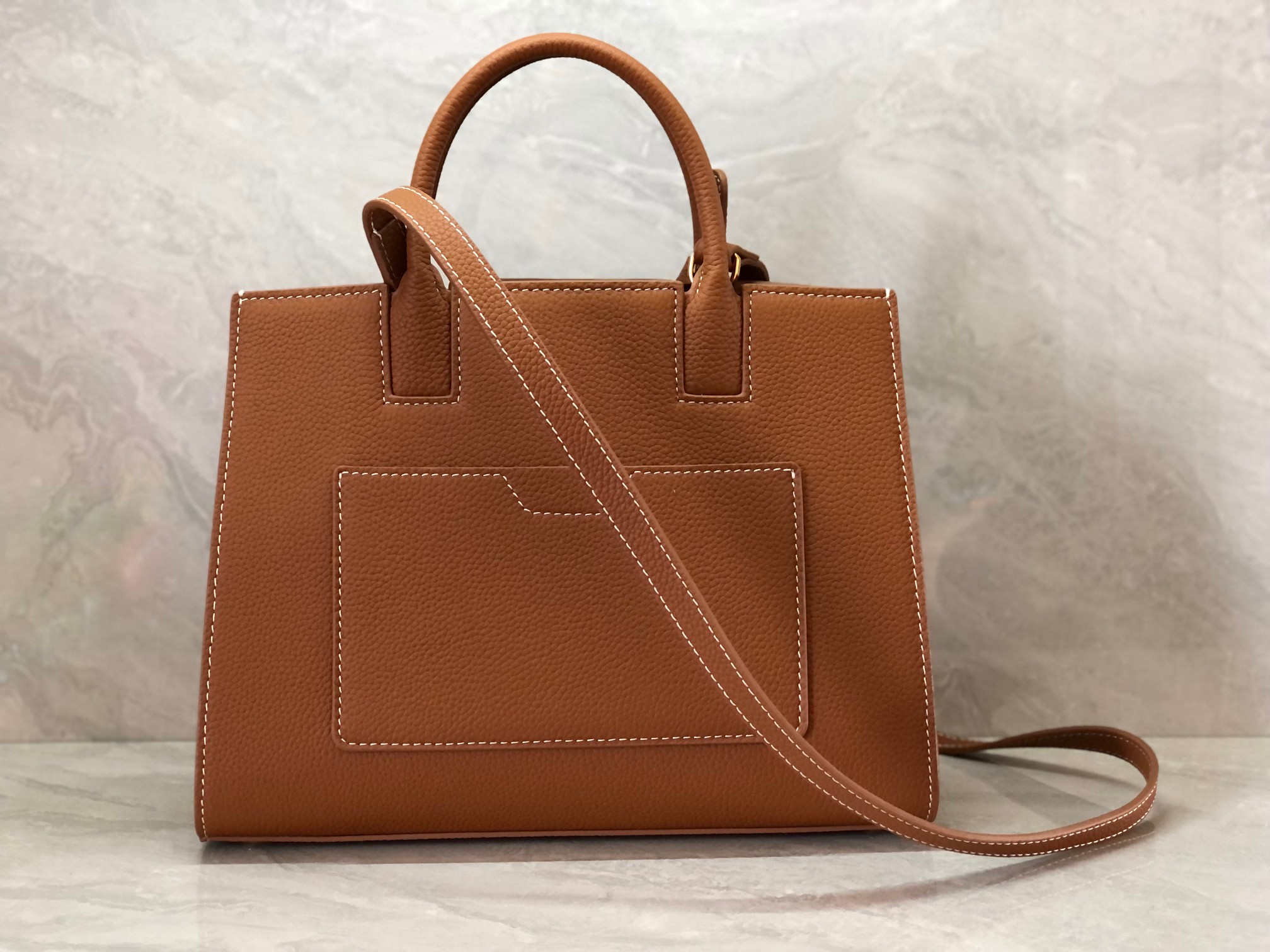 Bagsaaa Bv*b*rry Frances Mini Brown Bag - 27*11*20cm