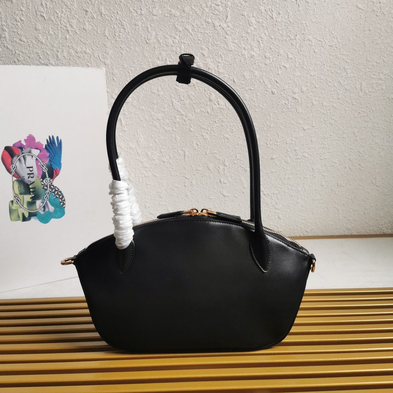 Bagsaaa Pra*a leather handbag black - 31*16*11cm