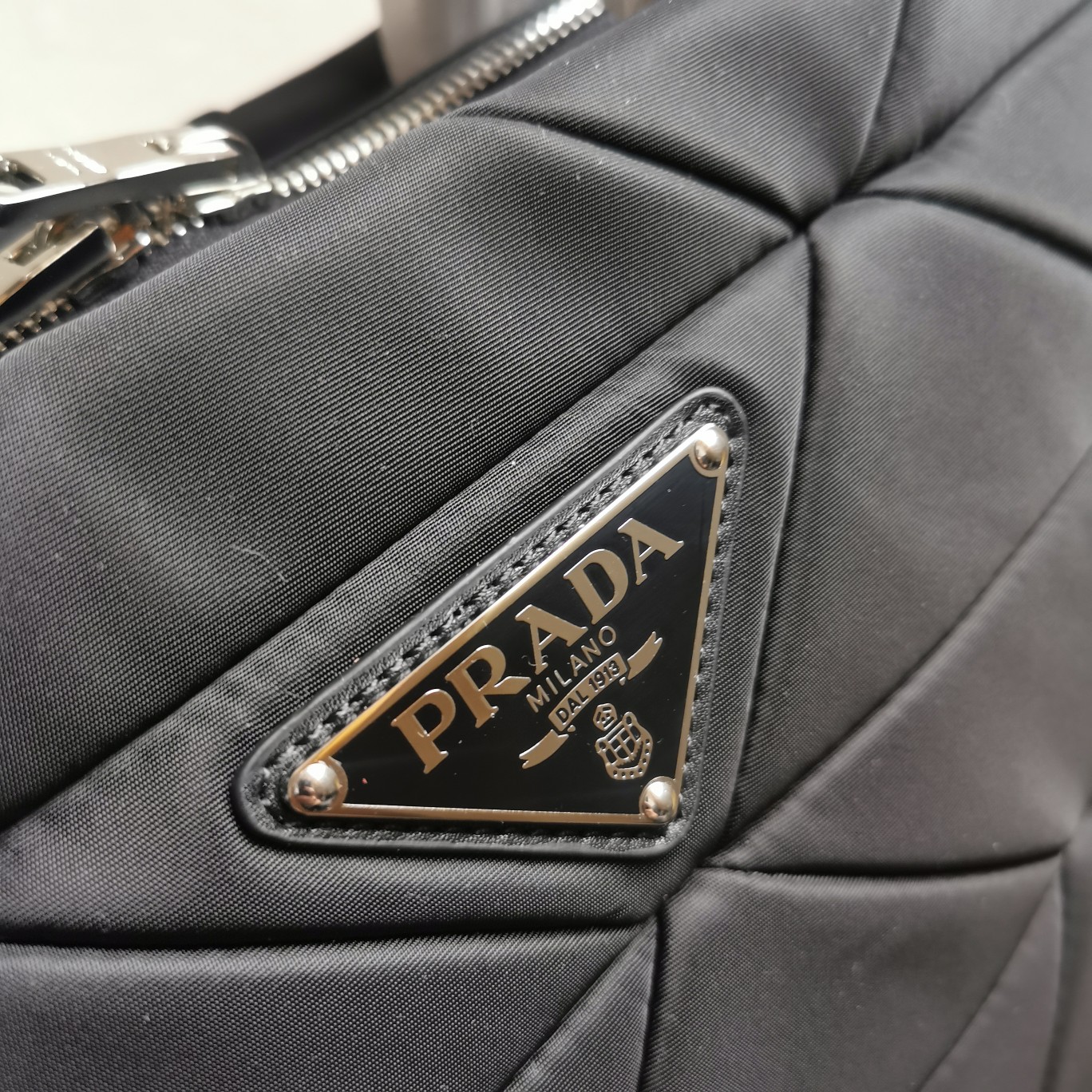 Bagsaaa Pra*a Small Re-Nylon padded tote bag - 33*23*16cm
