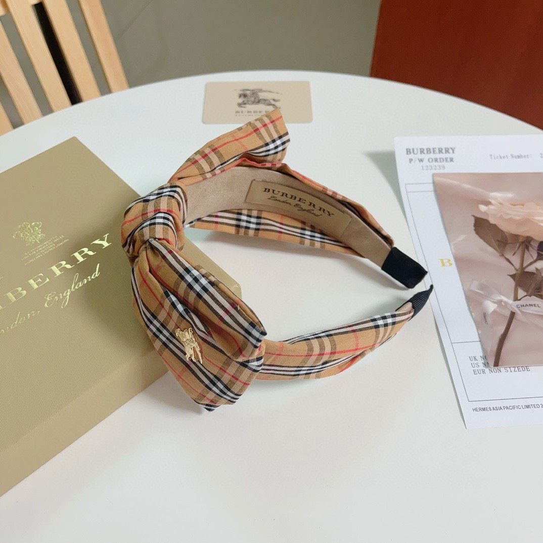 Bagsaaa Bv*b*rry Checked Pattern Headband