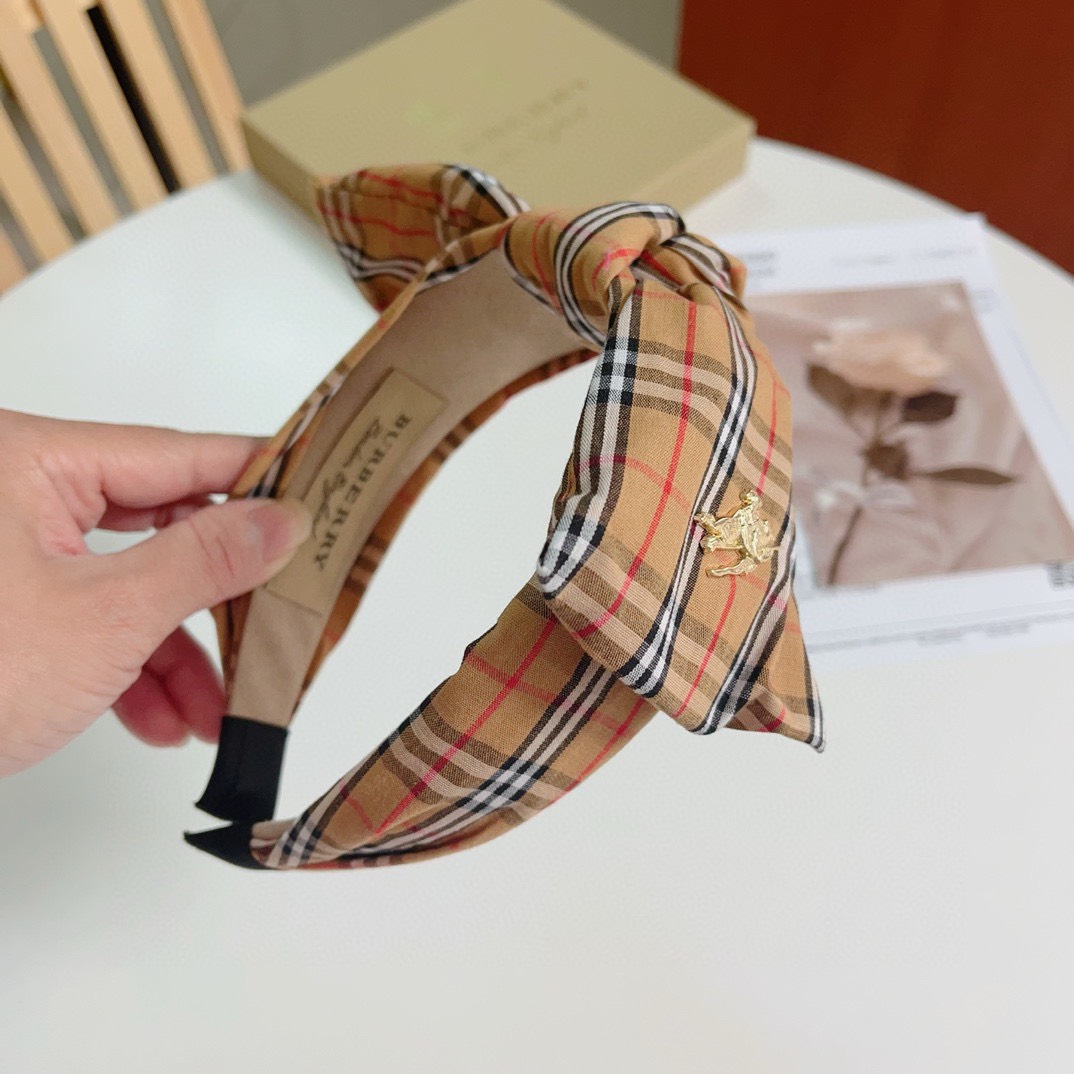 Bagsaaa Bv*b*rry Checked Pattern Headband