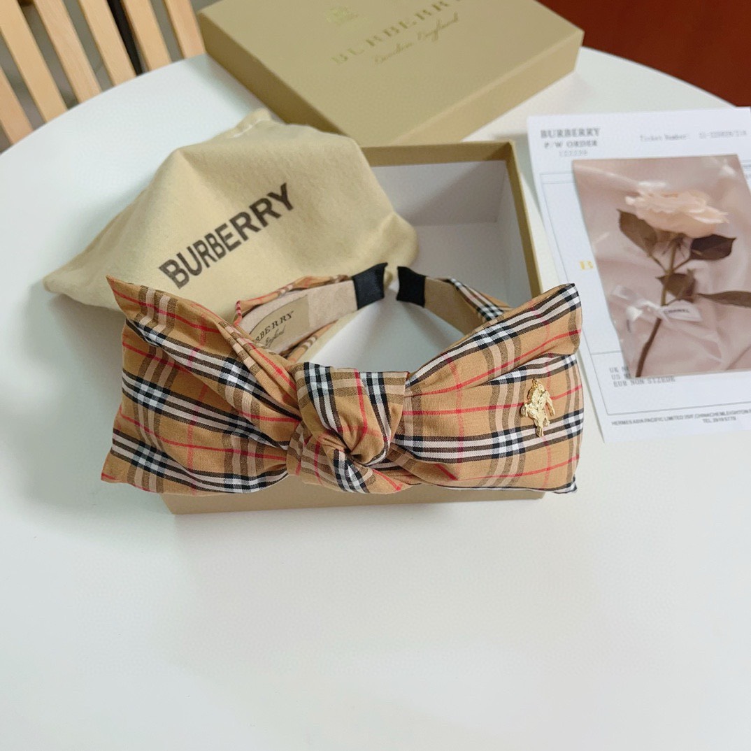 Bagsaaa Bv*b*rry Checked Pattern Headband