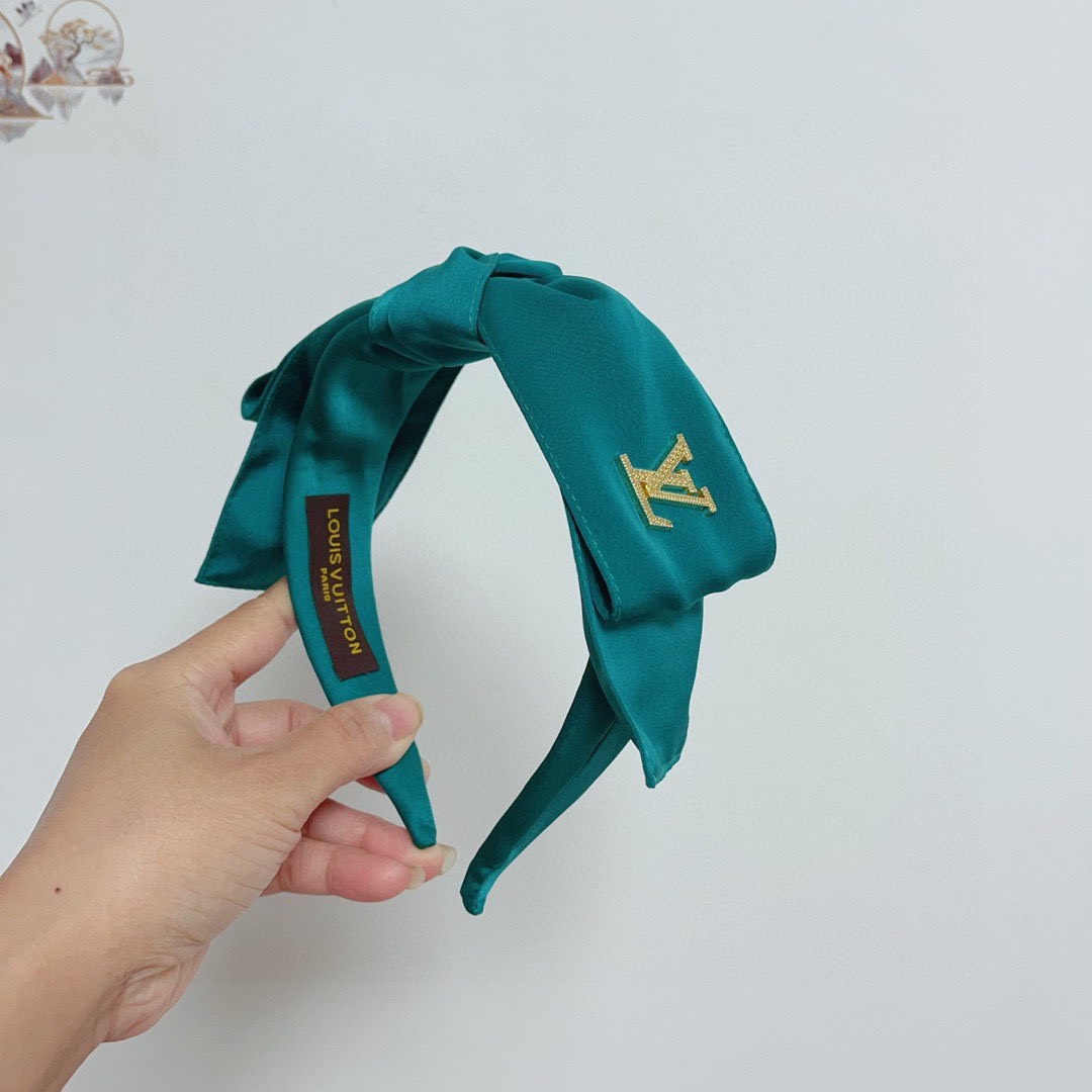 Bagsaaa L0vis Vvtt0n Green Headband, D1am0nd Logo