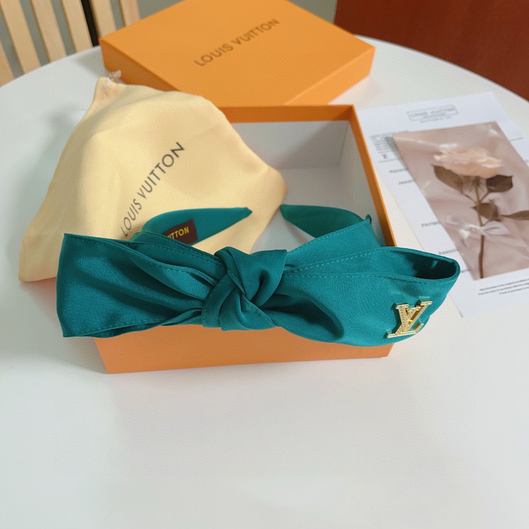 Bagsaaa L0vis Vvtt0n Green Headband, D1am0nd Logo