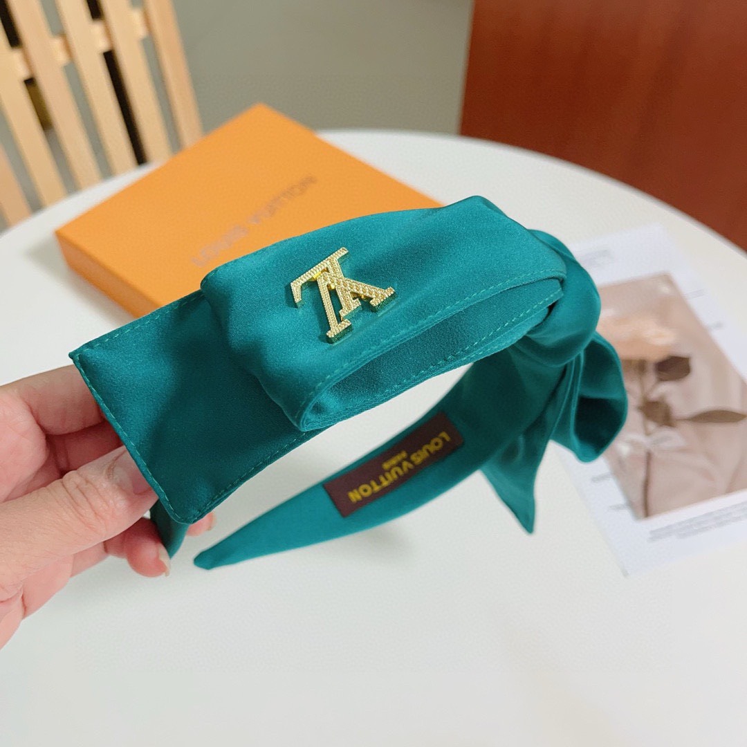 Bagsaaa L0vis Vvtt0n Green Headband, D1am0nd Logo