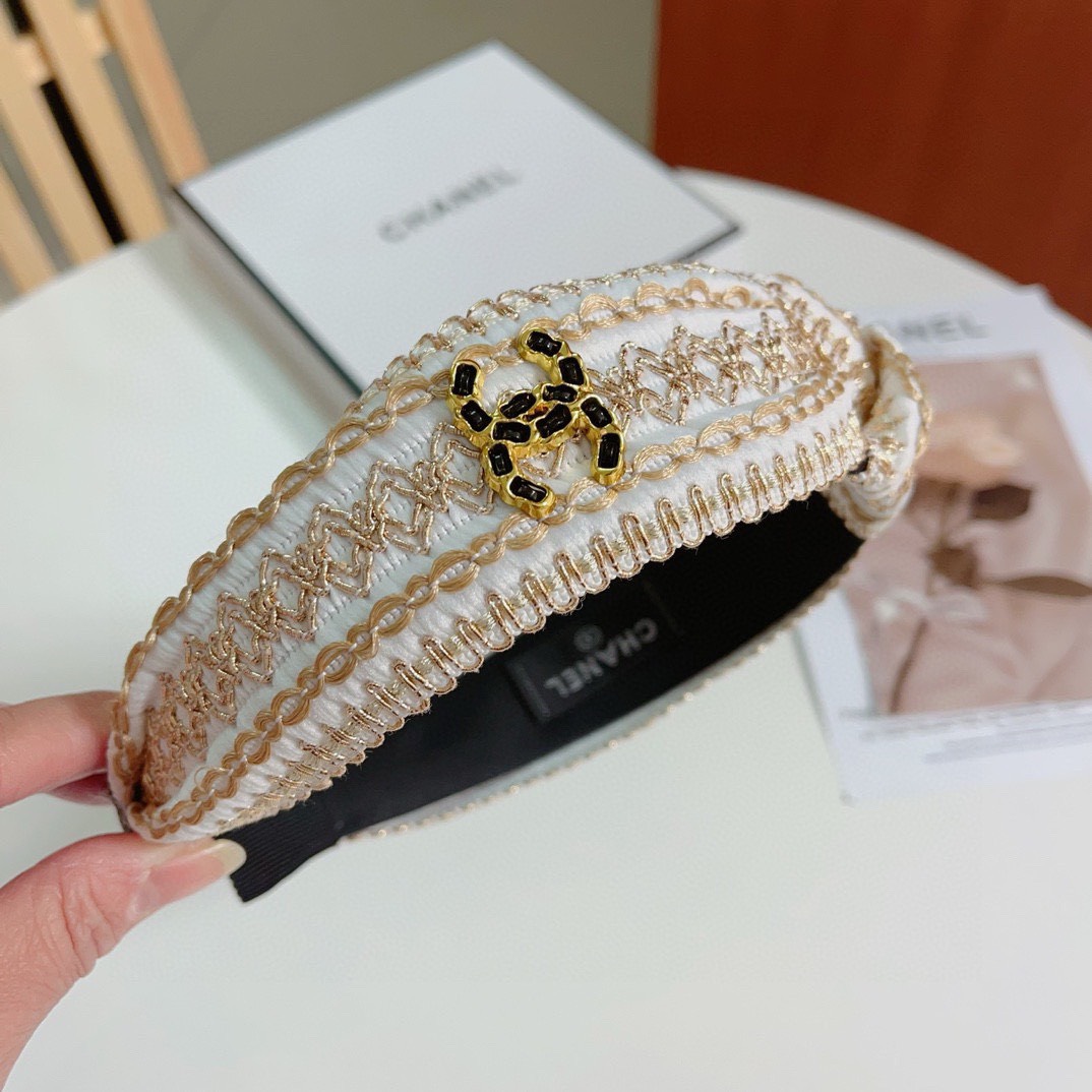 Bagsaaa Ch**el Tweed Pink Headband