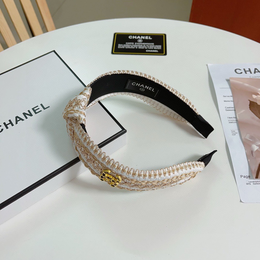 Bagsaaa Ch**el Tweed Pink Headband