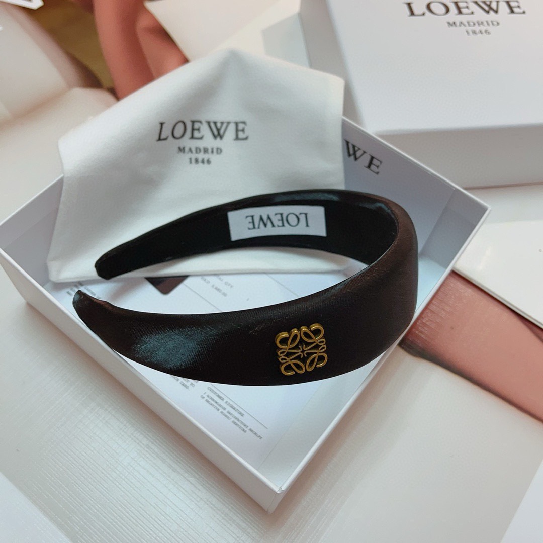 Bagsaaa L0ew* Satin Black Headband