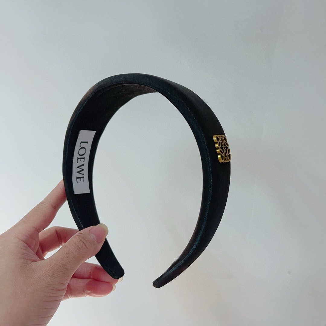 Bagsaaa L0ew* Satin Black Headband