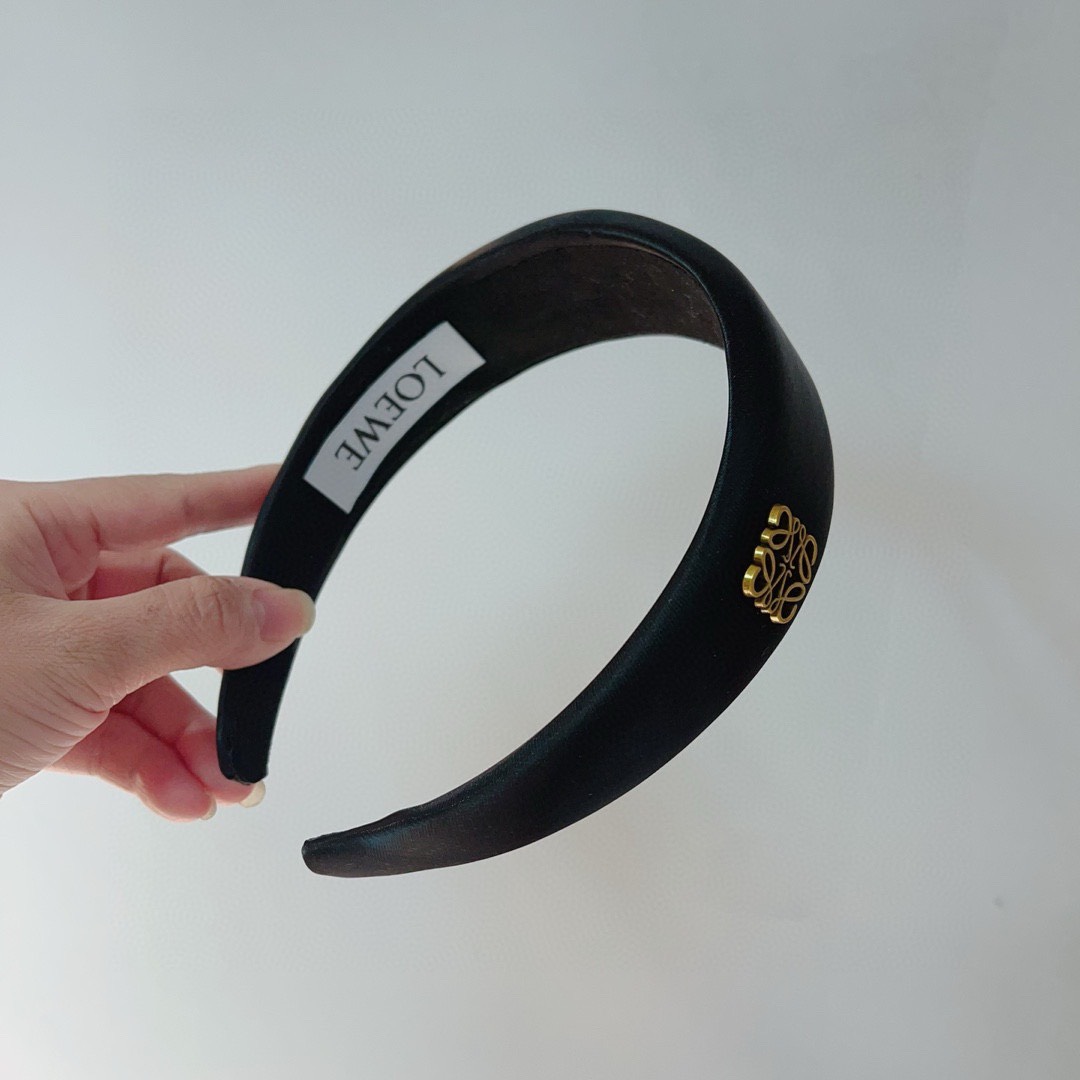 Bagsaaa L0ew* Satin Black Headband