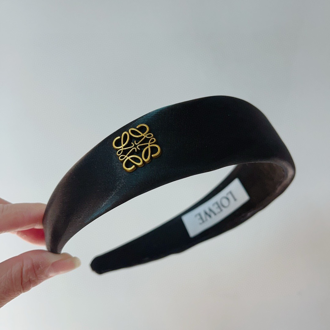 Bagsaaa L0ew* Satin Black Headband