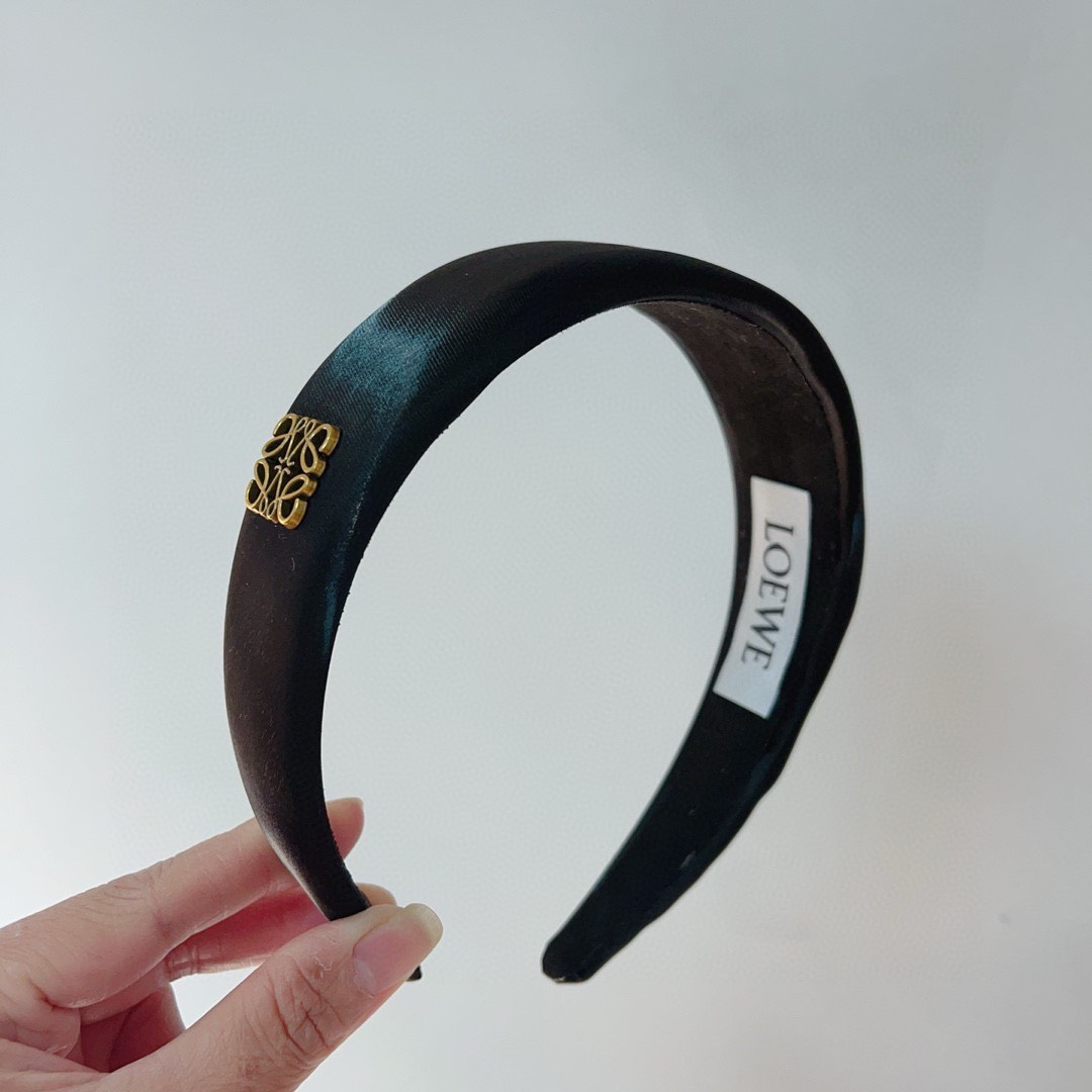 Bagsaaa L0ew* Satin Black Headband