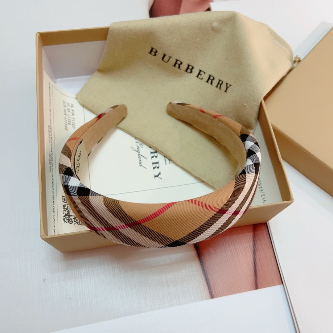Bagsaaa Bv*b*rry Checked Pattern Headband (2 colors)