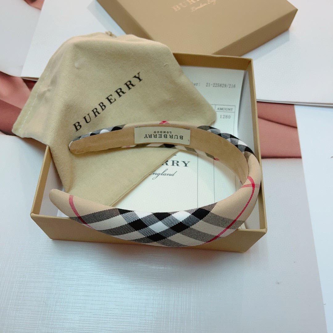 Bagsaaa Bv*b*rry Checked Pattern Headband (2 colors)