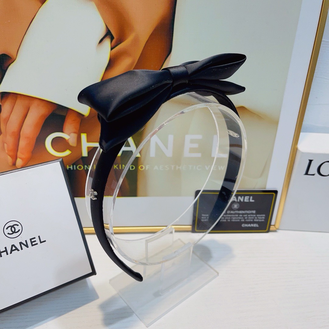 Bagsaaa Ch**el Black Bow Headband