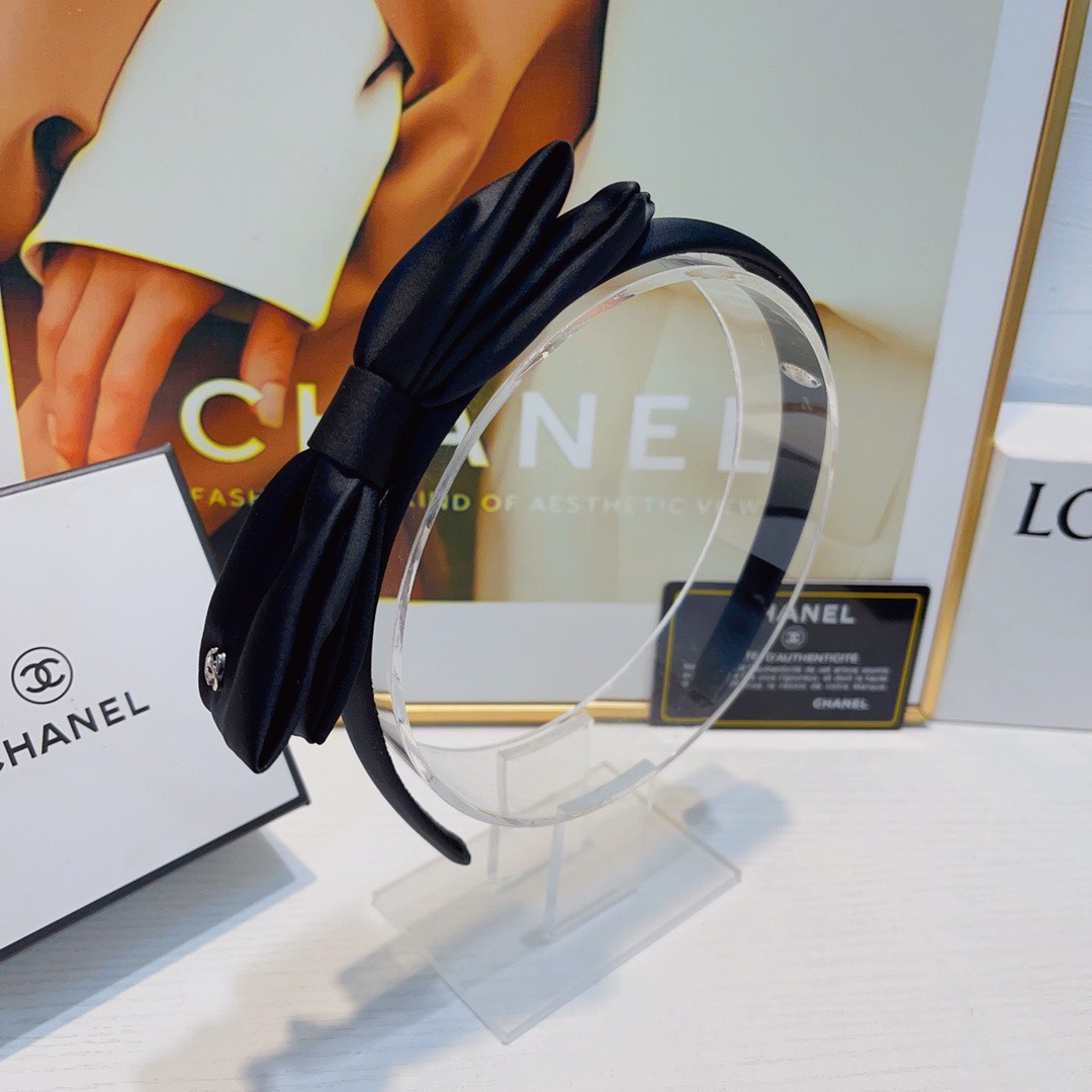 Bagsaaa Ch**el Black Bow Headband