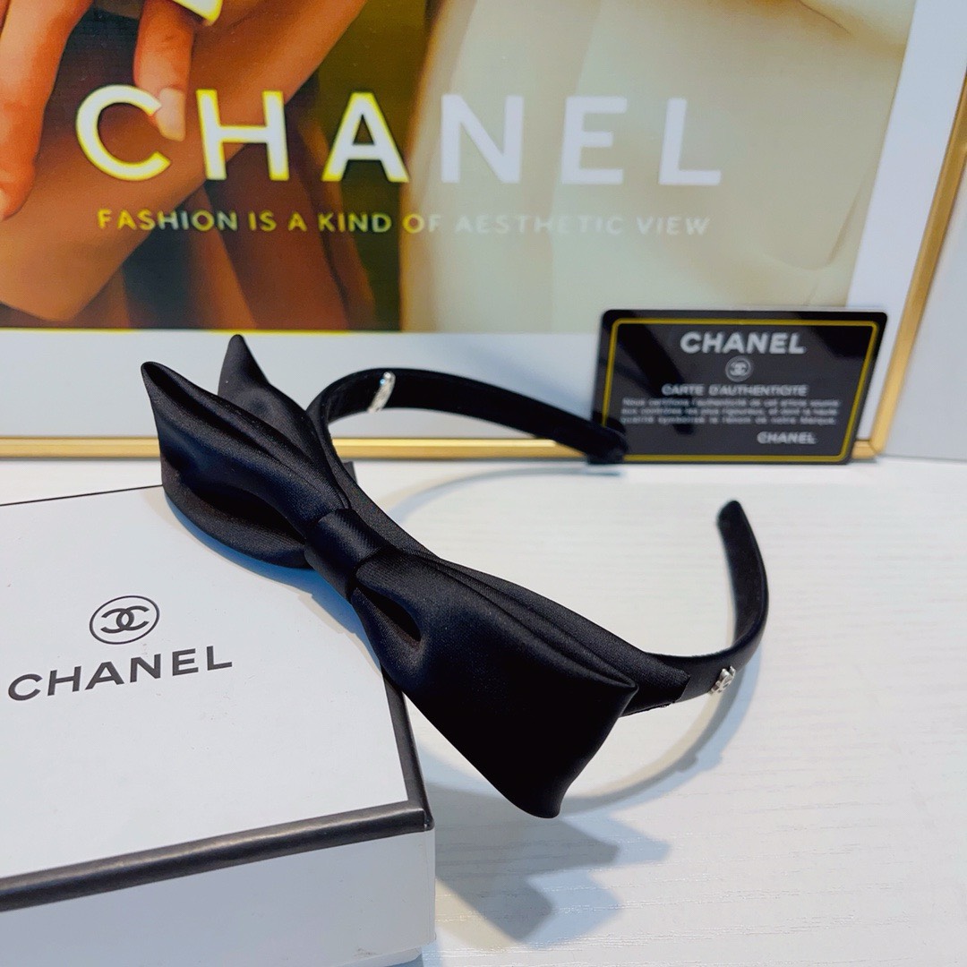 Bagsaaa Ch**el Black Bow Headband