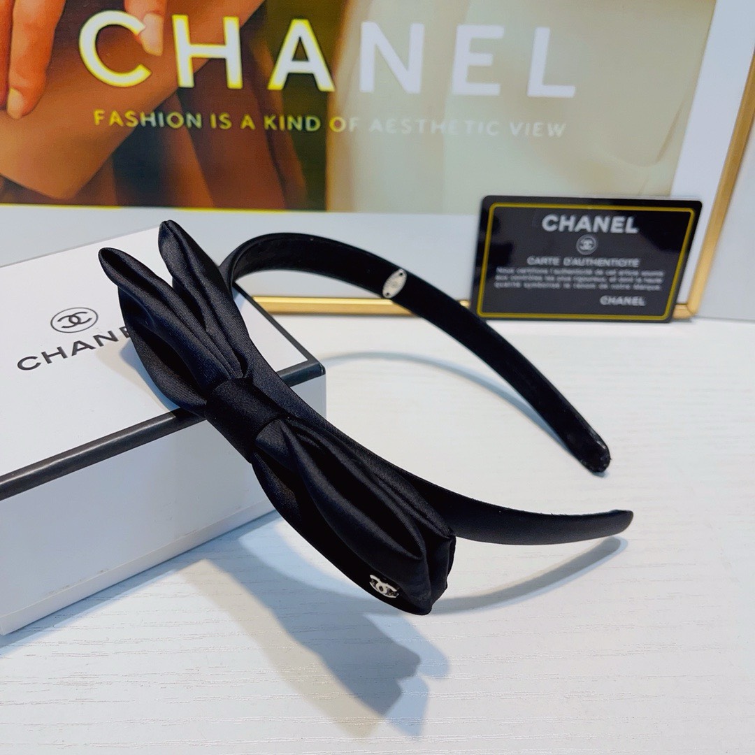 Bagsaaa Ch**el Black Bow Headband