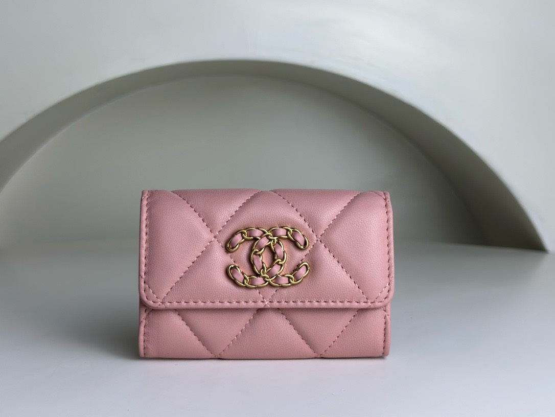 Bagsaaa Chane 19 Flap Wallet Gold Hardware