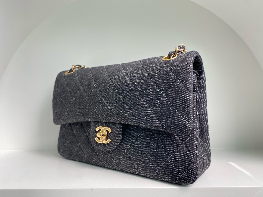 Bagsaaa Ch**el Flap Bag Grey - 25x17x7cm