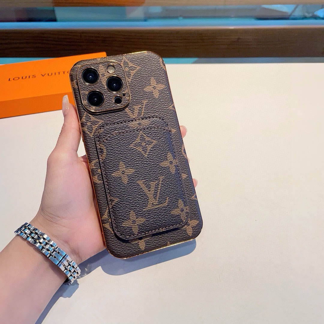 Bagsaaa L0vis Vvtt0n Monogram Canvas With Card Holder In The Back Phone Case
