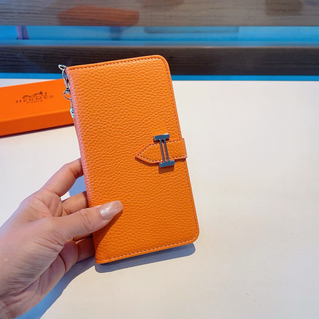 Bagsaaa H**me5 Togo Leather Phone Case
