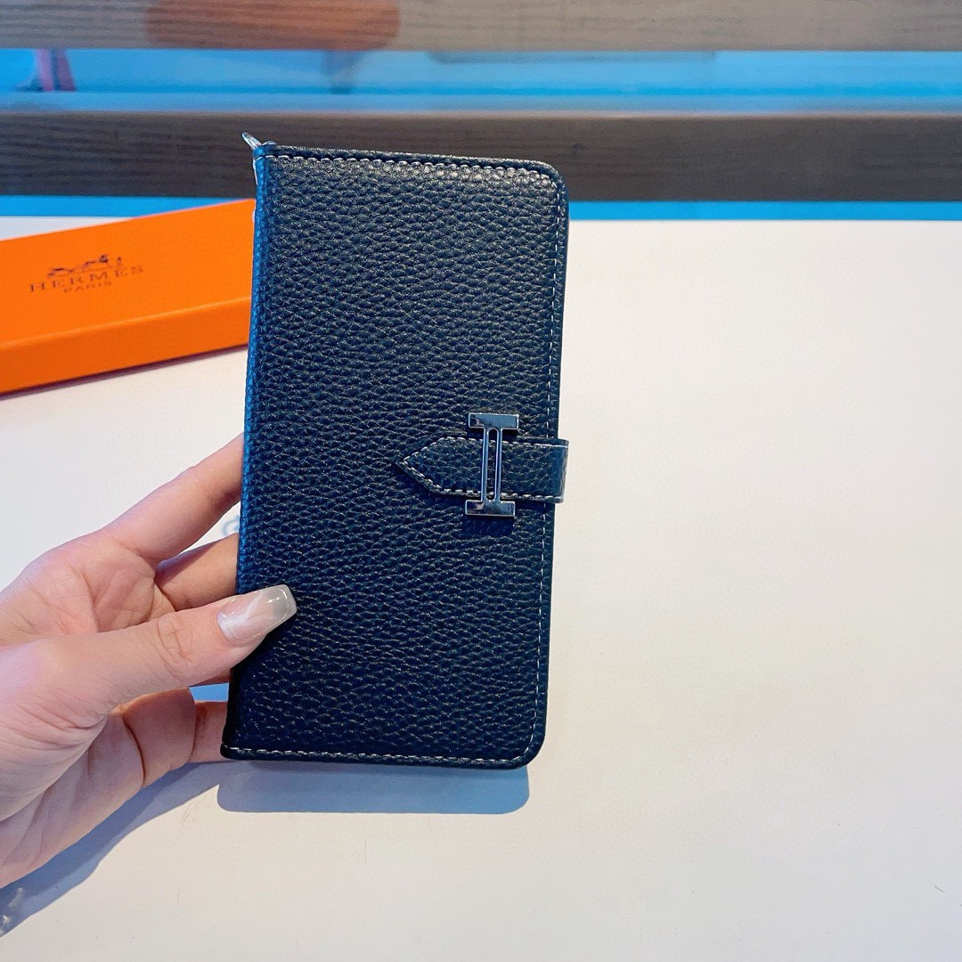 Bagsaaa H**me5 Togo Leather Phone Case