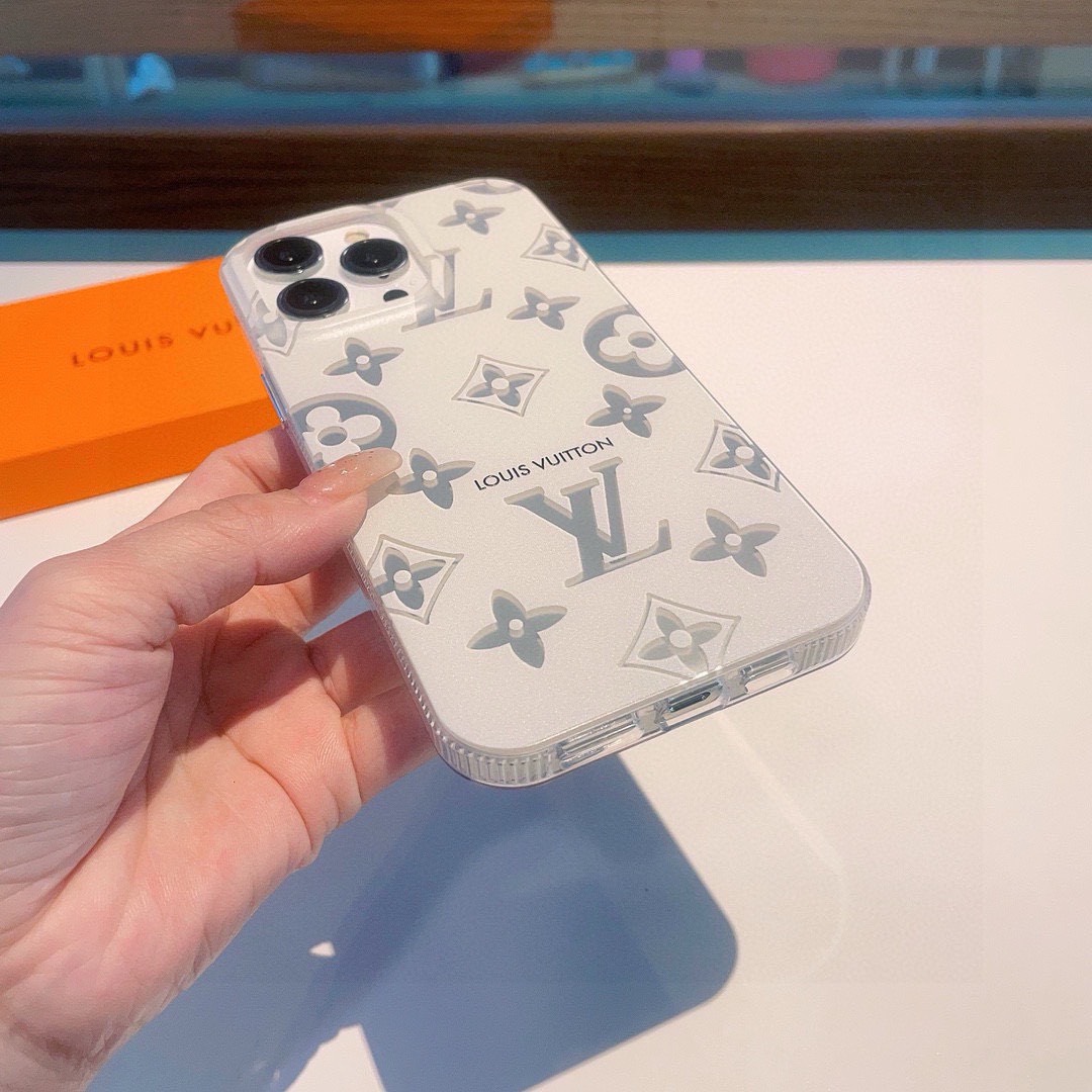 Bagsaaa L0vis Vvtt0n Monogram White Phone Case