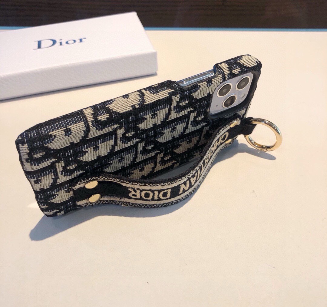Bagsaaa D10r Oblique Jacquard Blue Phone Case