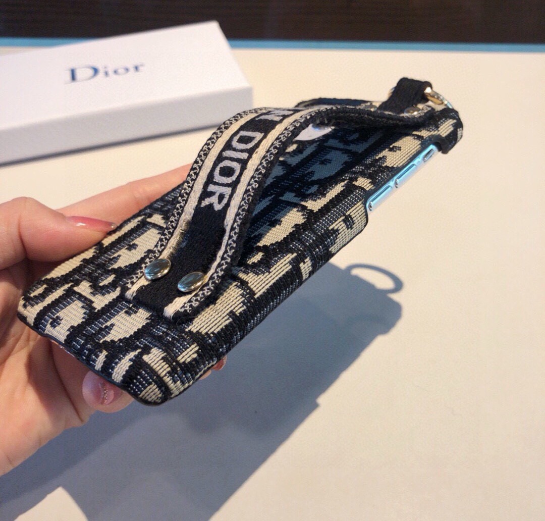 Bagsaaa D10r Oblique Jacquard Blue Phone Case