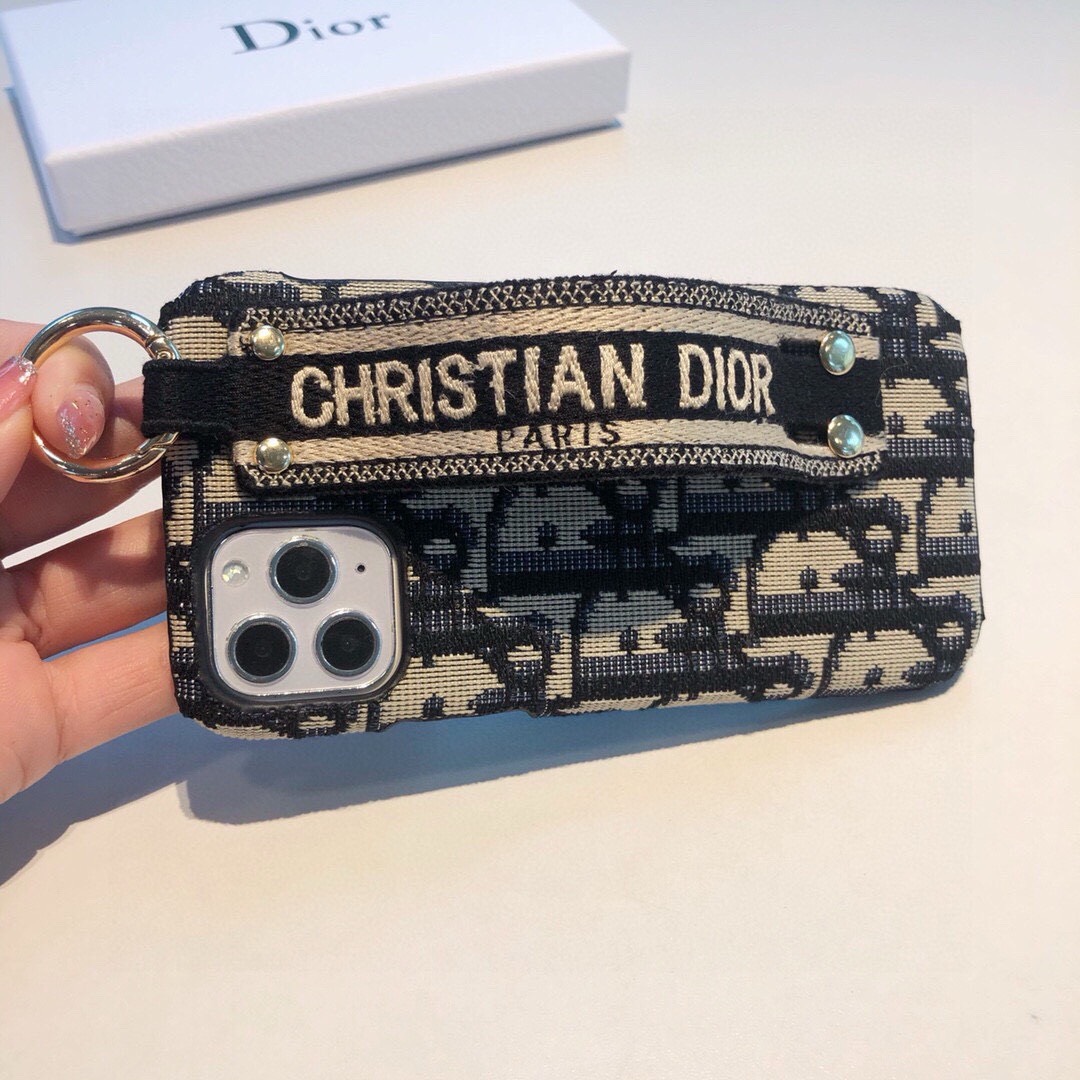 Bagsaaa D10r Oblique Jacquard Blue Phone Case