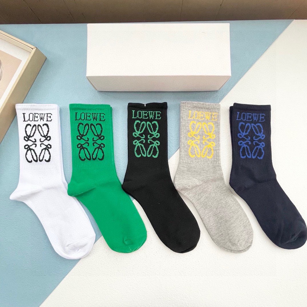 Bagsaaa L0ew* Socks Set 5 colors
