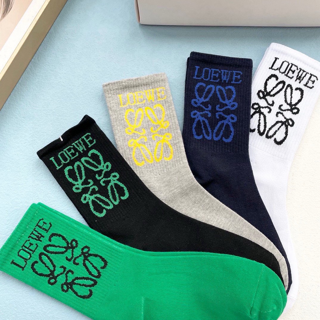 Bagsaaa L0ew* Socks Set 5 colors