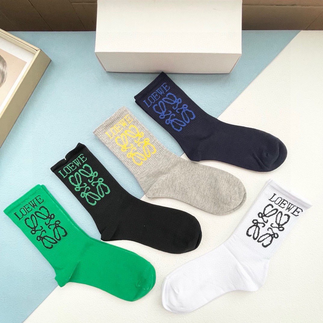 Bagsaaa L0ew* Socks Set 5 colors