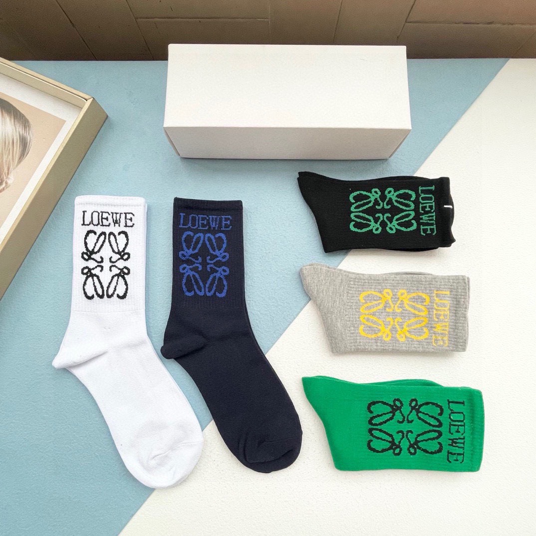 Bagsaaa L0ew* Socks Set 5 colors