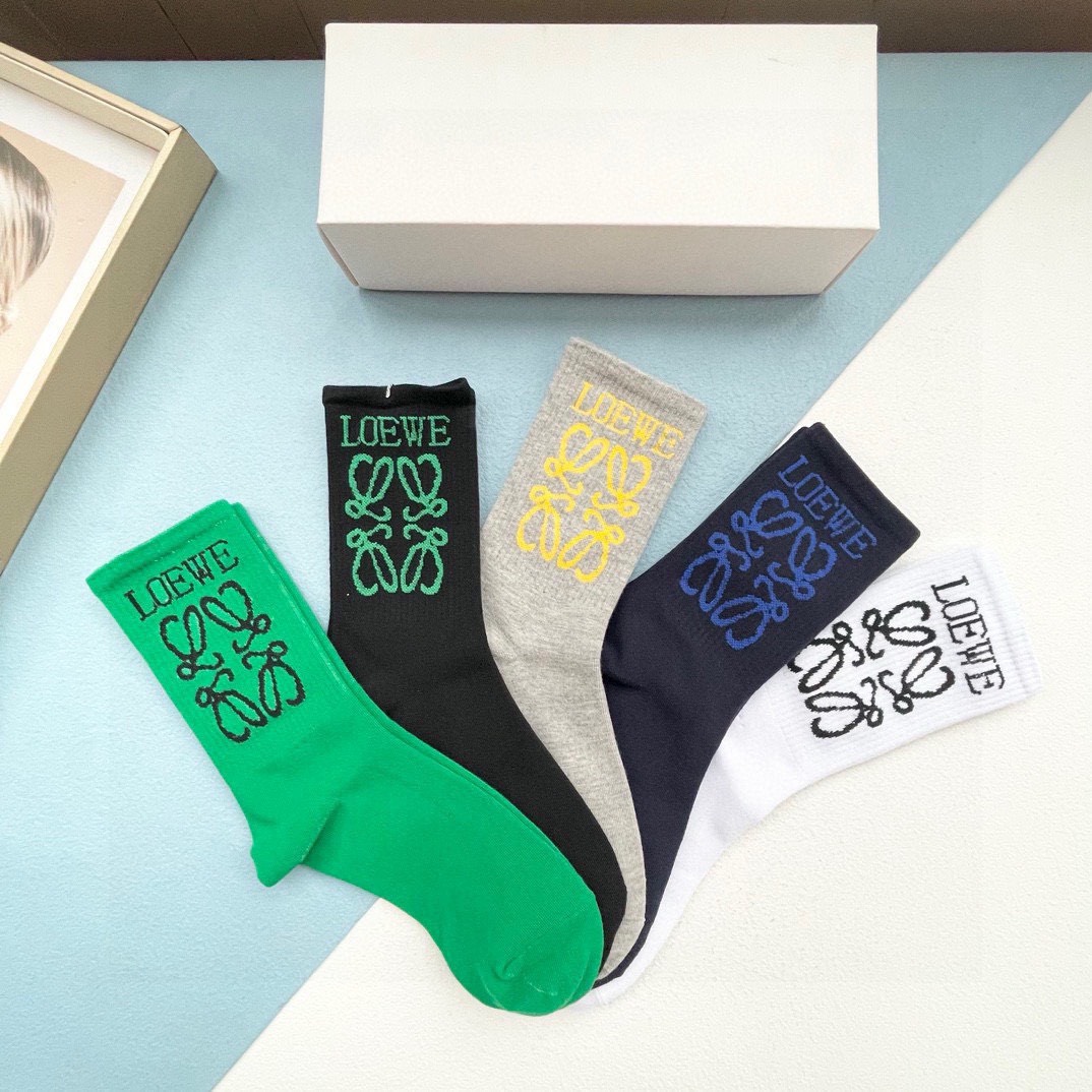 Bagsaaa L0ew* Socks Set 5 colors