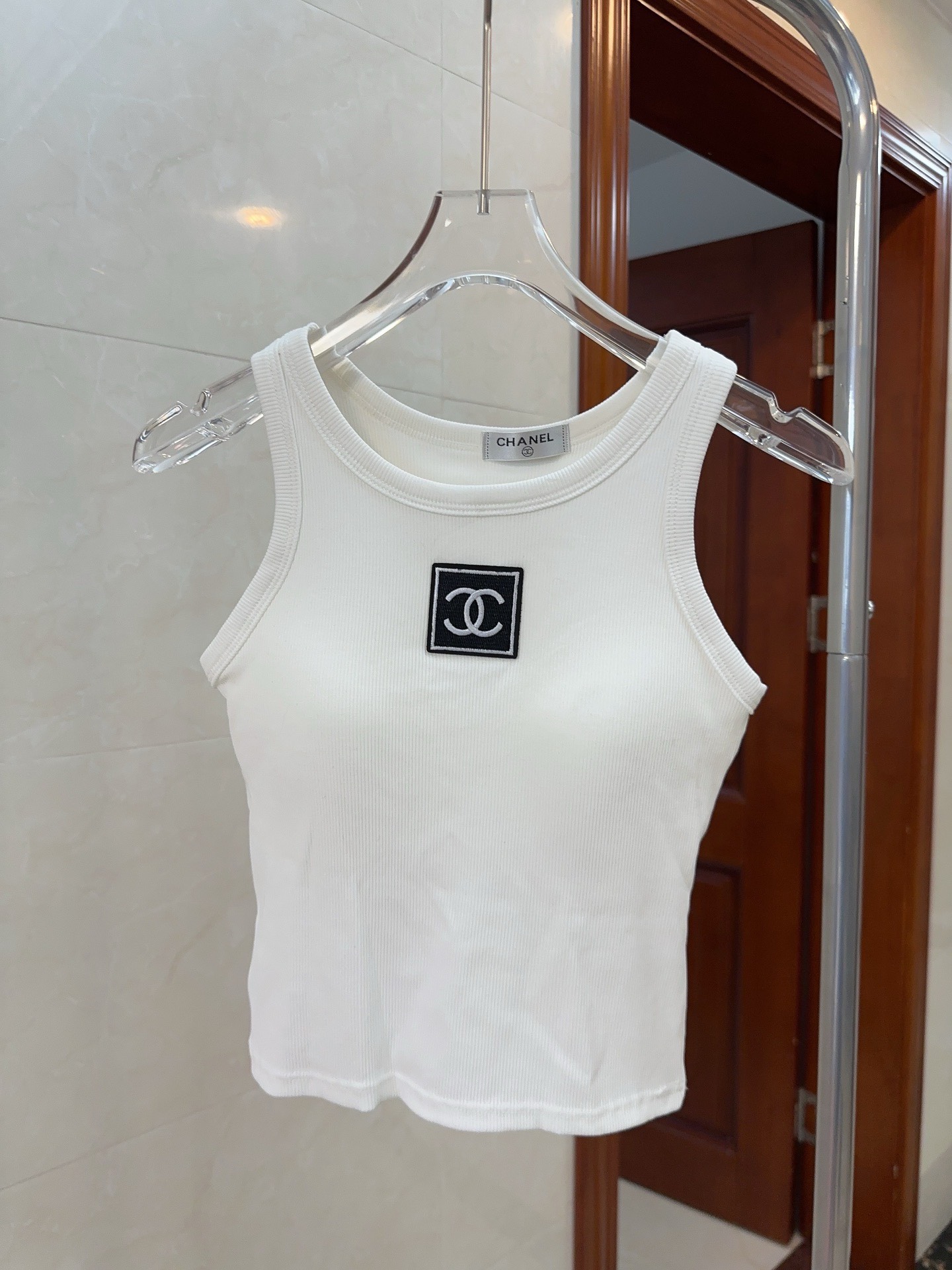 Bagsaaa Ch**el Tank Top White